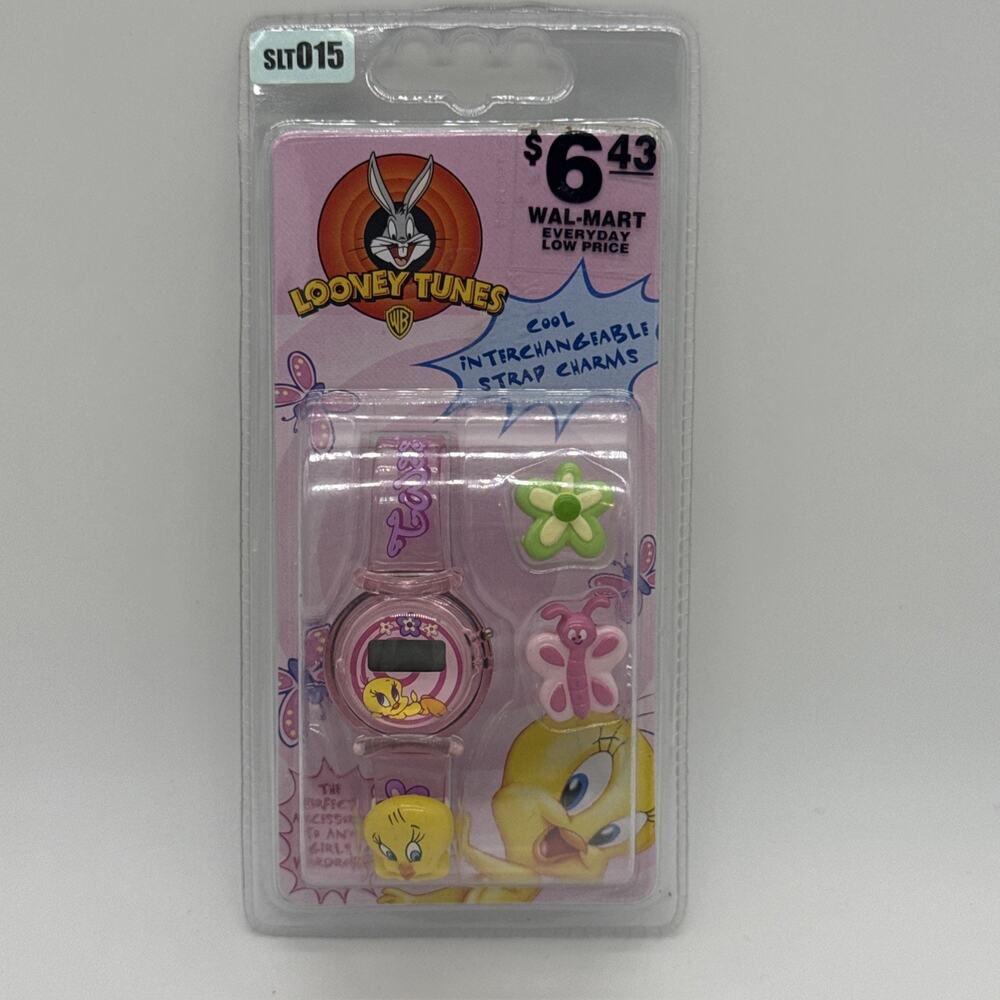Vintage Looney Tunes Tweety Bird Watch Interchangeable Charms Y2K Sealed SLT015